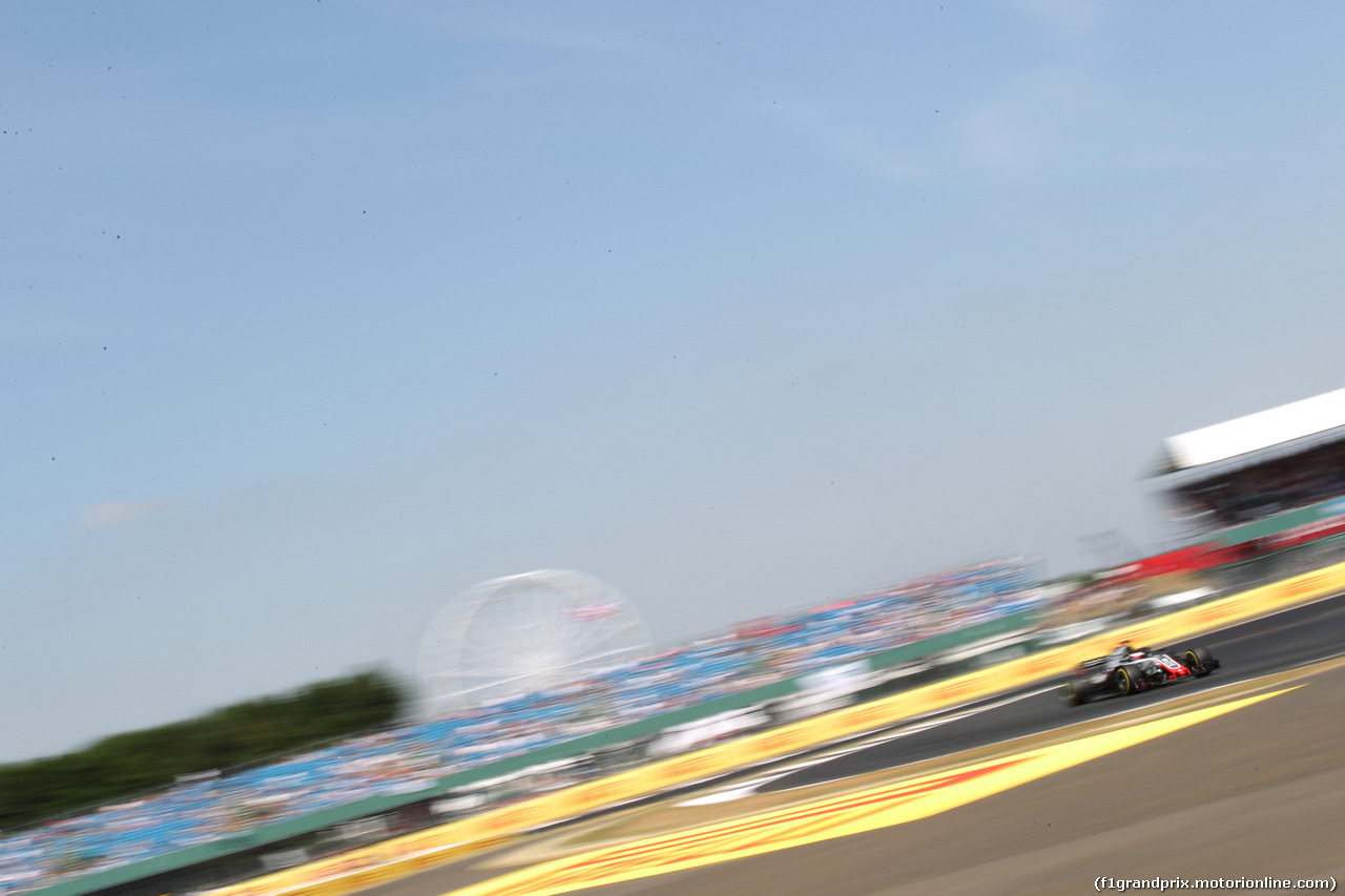 GP GRAN BRETAGNA, 07.07.2018- Free practice 3, Romain Grosjean (FRA) Haas F1 Team VF-18