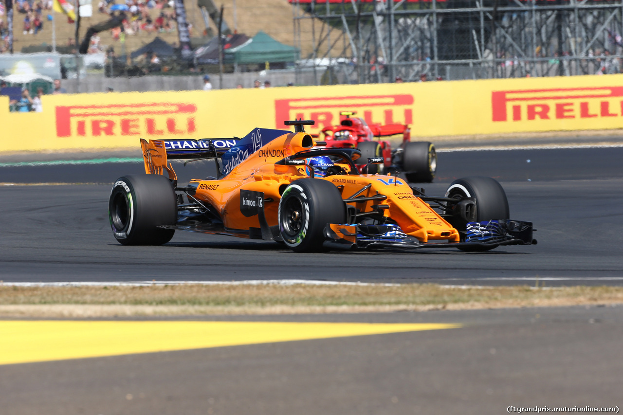 GP GRAN BRETAGNA, 07.07.2018- Free practice 3, Fernando Alonso (ESP) McLaren Renault MCL33
