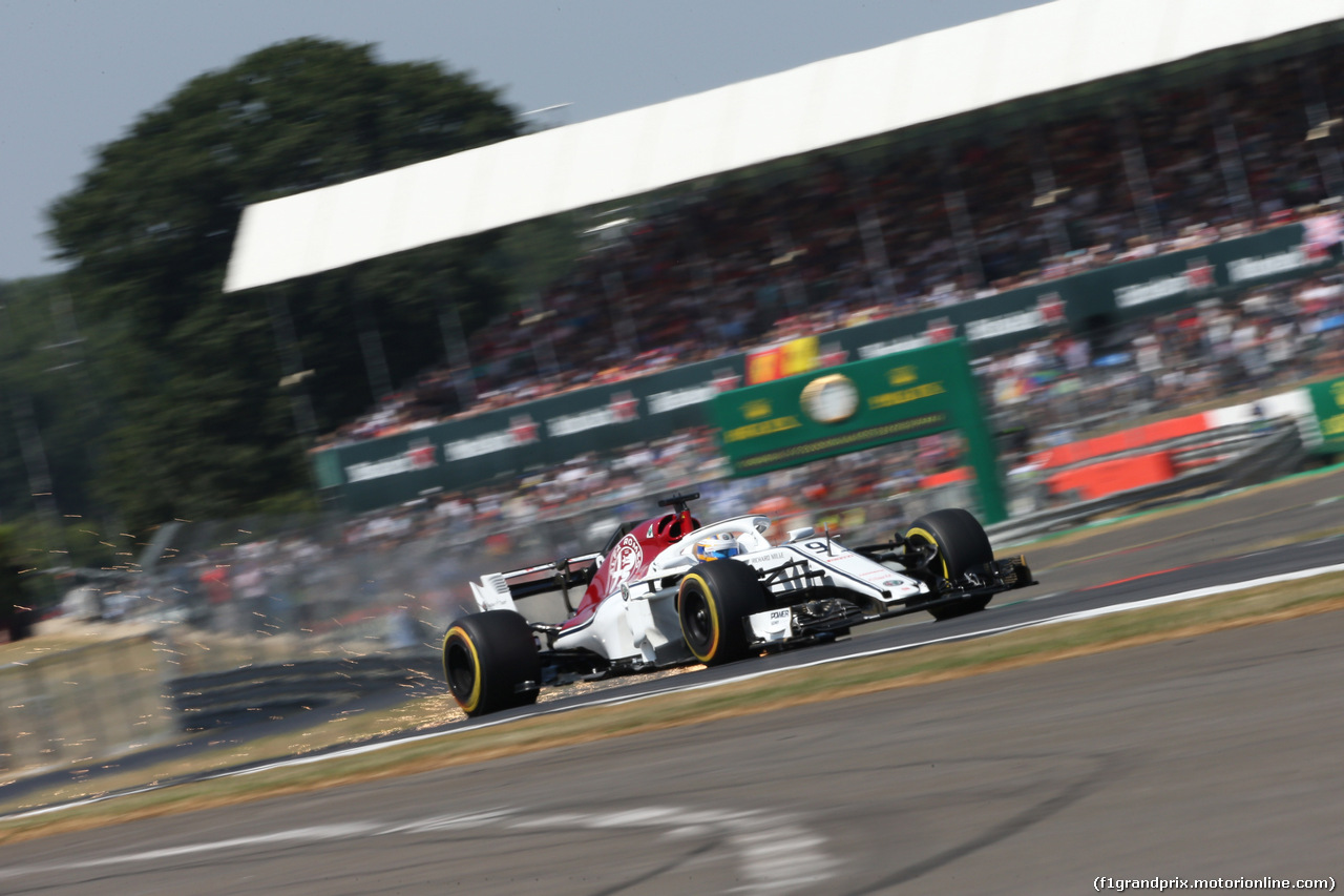 GP GRAN BRETAGNA, 07.07.2018- Free practice 3, Marcus Ericsson (SUE) Alfa Romeo Sauber C37