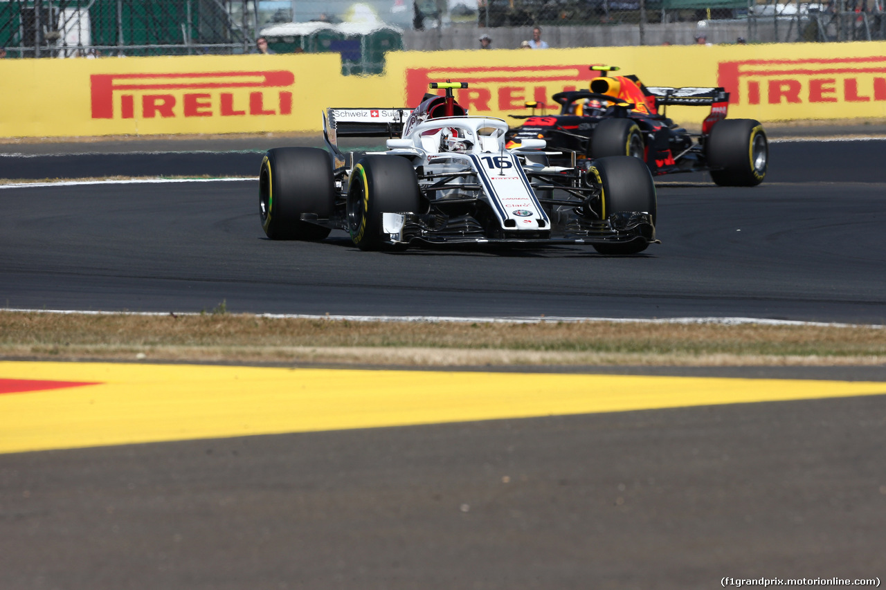 GP GRAN BRETAGNA, 07.07.2018- Free practice 3, Charles Leclerc (GER) Alfa Romeo Sauber C37
