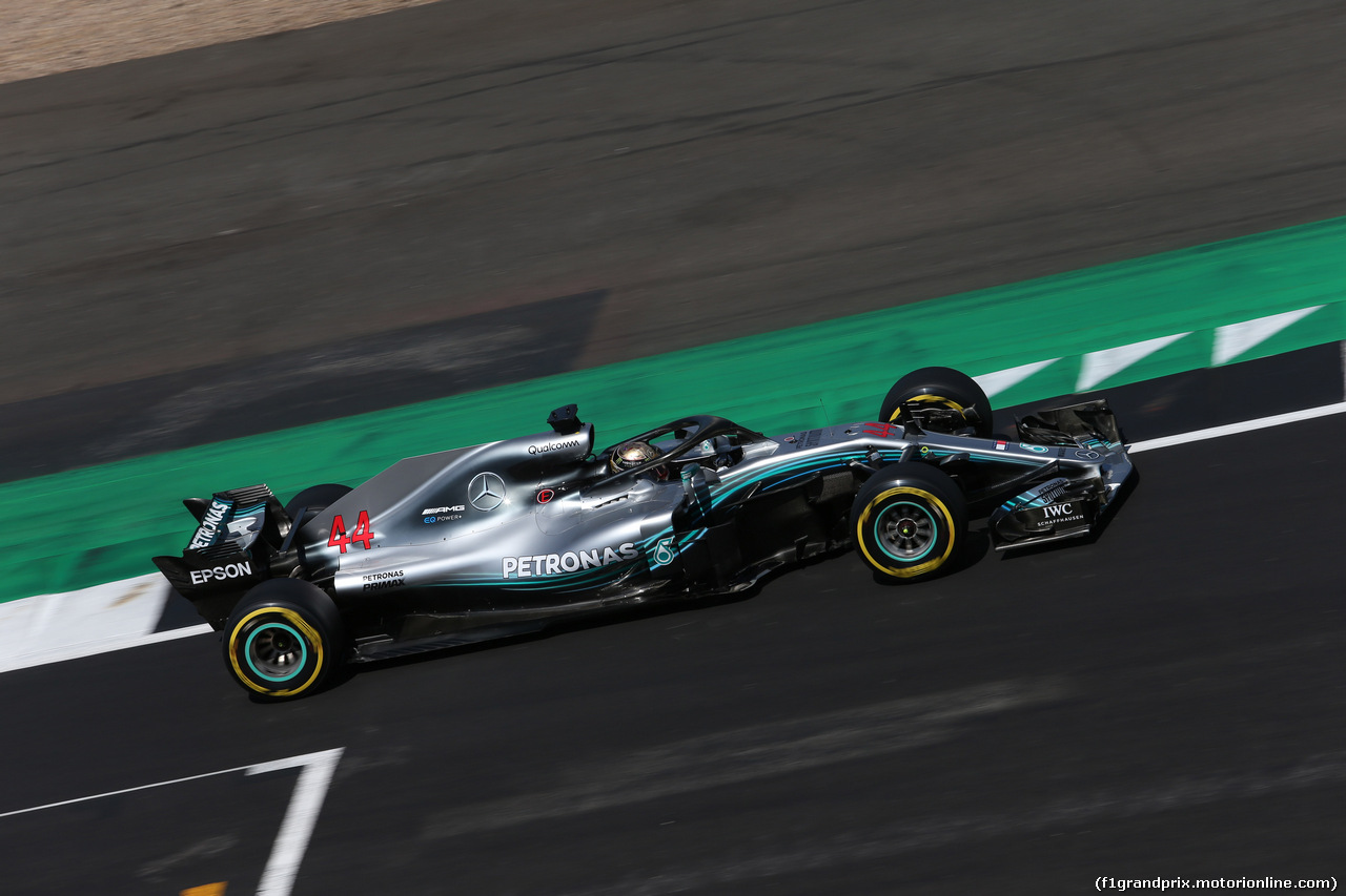 GP GRAN BRETAGNA, 07.07.2018- Free practice 3, Lewis Hamilton (GBR) Mercedes AMG F1 W09