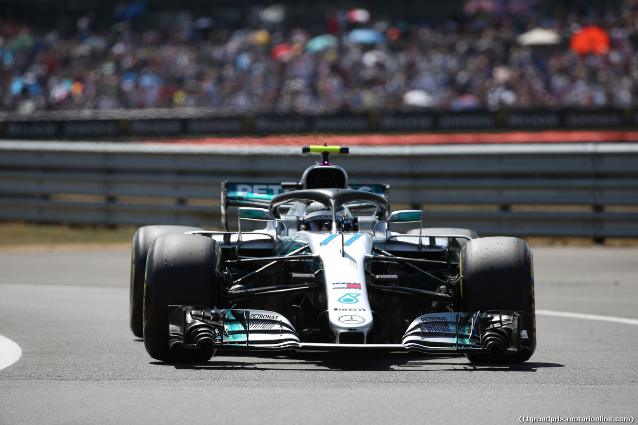 GP GRAN BRETAGNA, 07.07.2018- Free practice 3, Valtteri Bottas (FIN) Mercedes AMG F1 W09