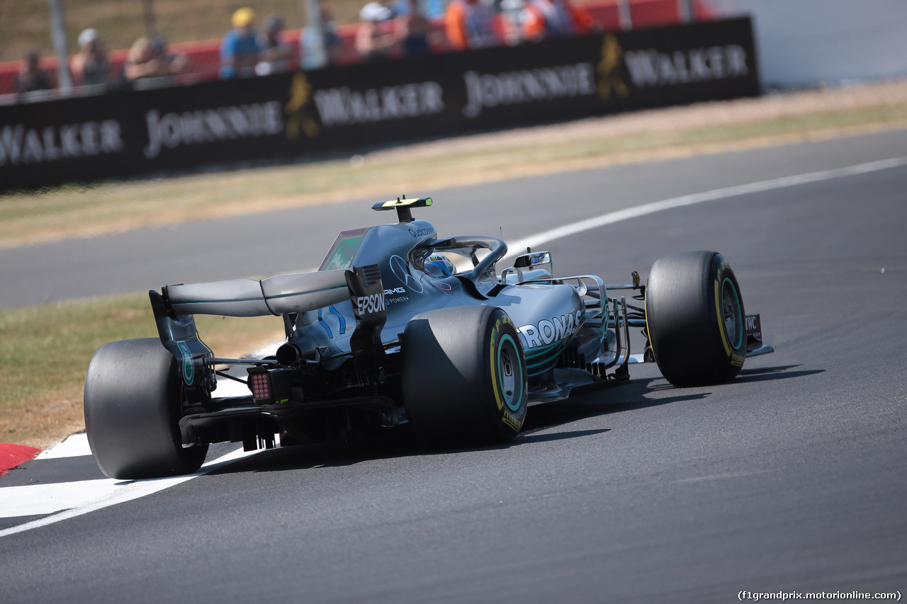 GP GRAN BRETAGNA, 07.07.2018- Free practice 3, Valtteri Bottas (FIN) Mercedes AMG F1 W09