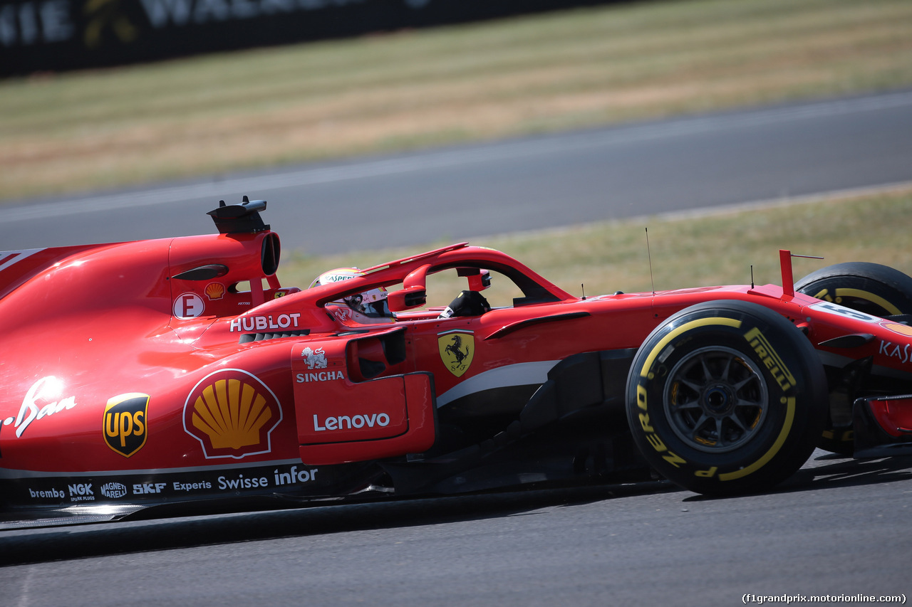 GP GRAN BRETAGNA, 07.07.2018- Free practice 3, Sebastian Vettel (GER) Ferrari SF71H