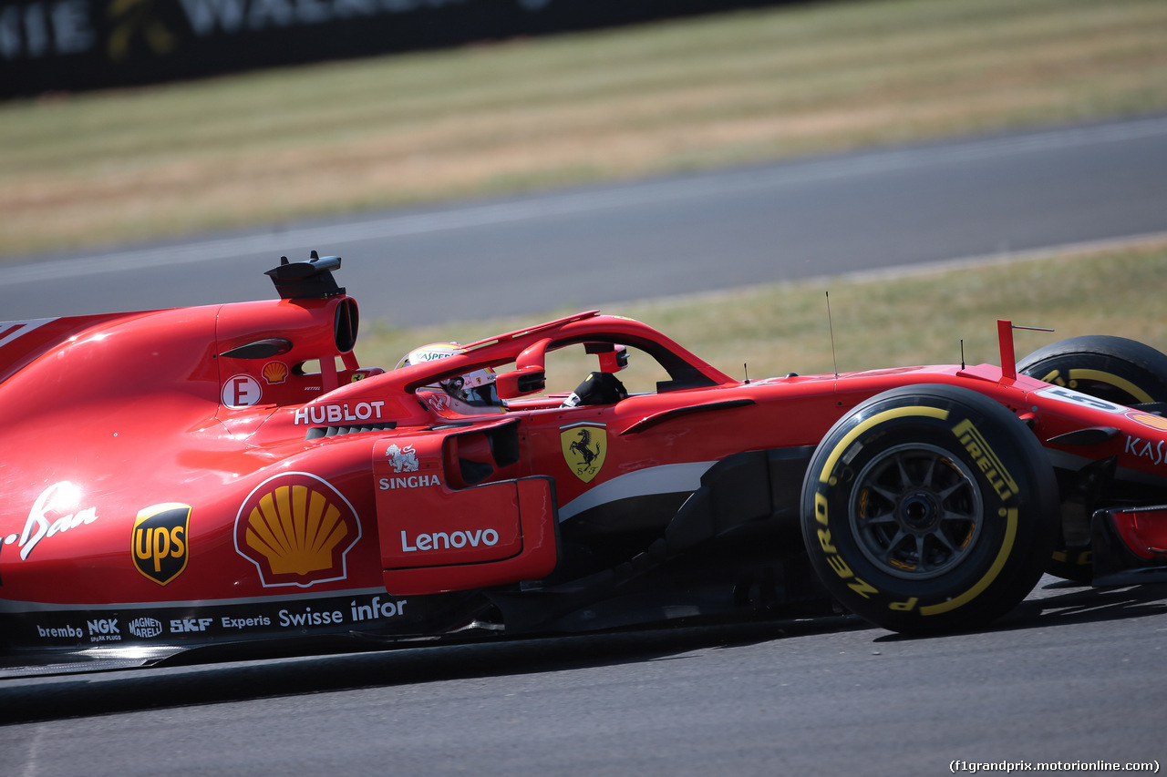 GP GRAN BRETAGNA, 07.07.2018- Free practice 3, Sebastian Vettel (GER) Ferrari SF71H