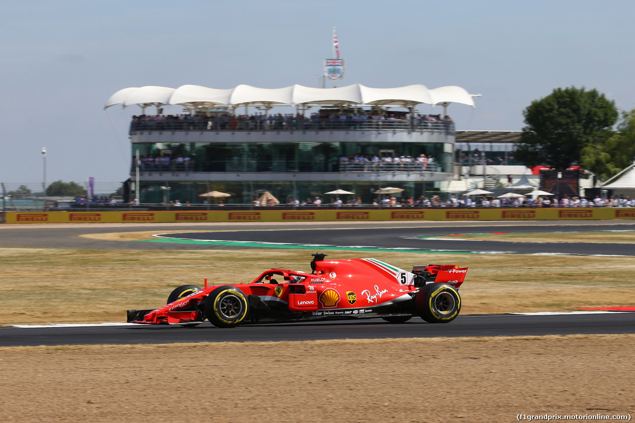 GP GRAN BRETAGNA, 07.07.2018- Free practice 3, Sebastian Vettel (GER) Ferrari SF71H