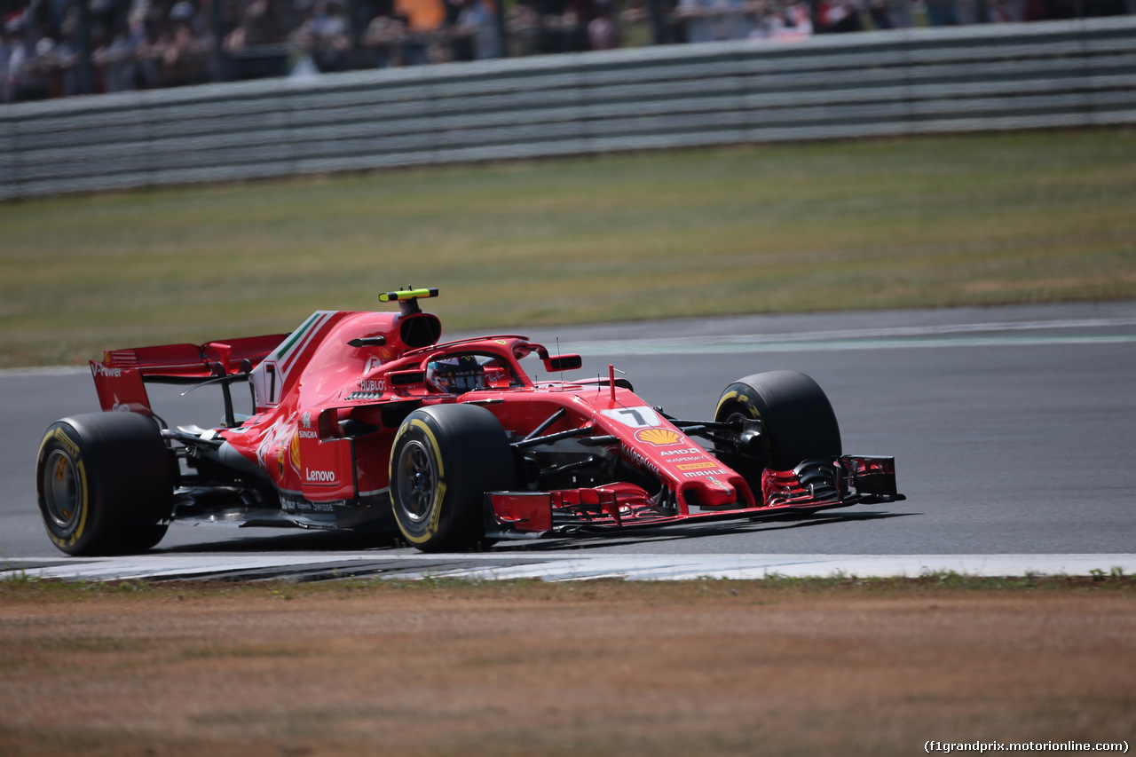 GP GRAN BRETAGNA, 07.07.2018- Free practice 3, Kimi Raikkonen (FIN) Ferrari SF71H