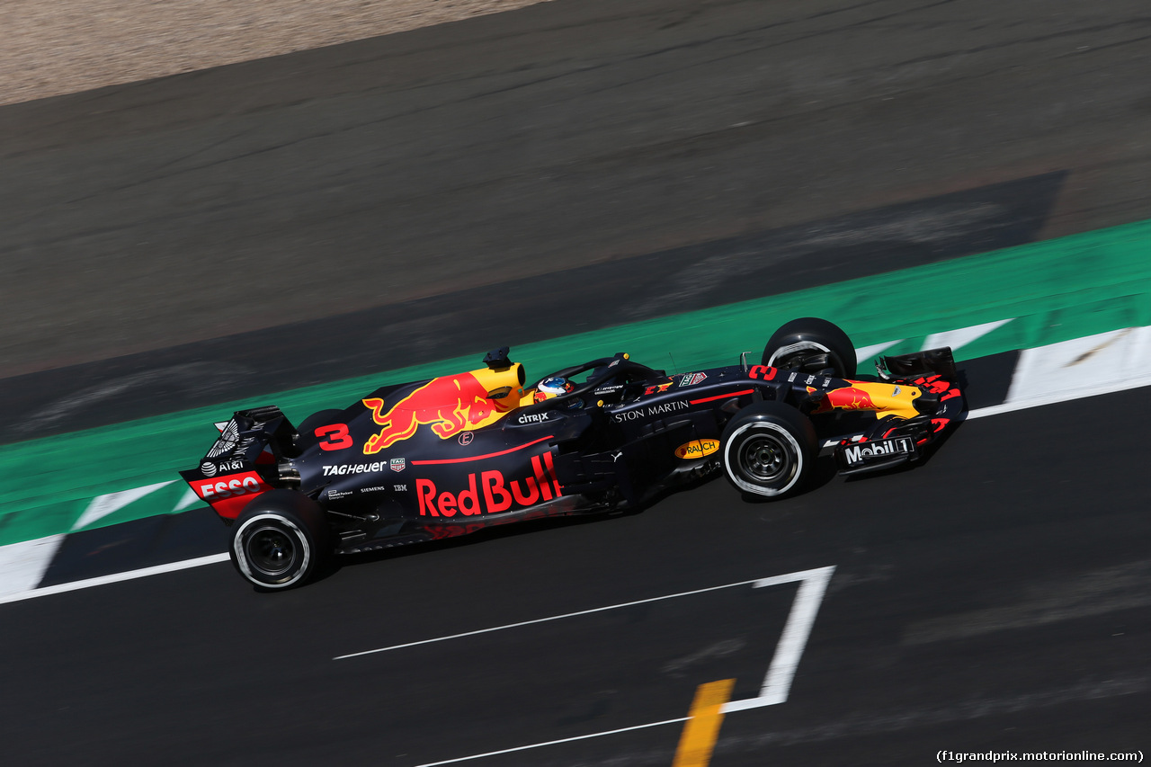 GP GRAN BRETAGNA, 07.07.2018- Free practice 3, Daniel Ricciardo (AUS) Red Bull Racing RB14