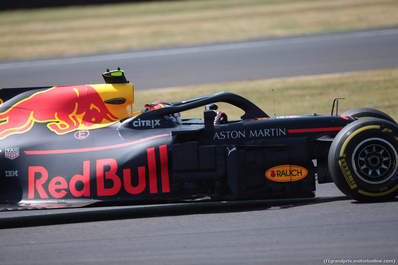 GP GRAN BRETAGNA, 07.07.2018- Free practice 3, Max Verstappen (NED) Red Bull Racing RB14