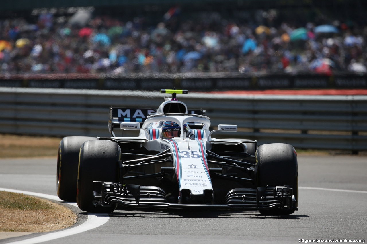 GP GRAN BRETAGNA, 07.07.2018- Free practice 3, Sergej Sirotkin (RUS) Williams F1 Team FW41