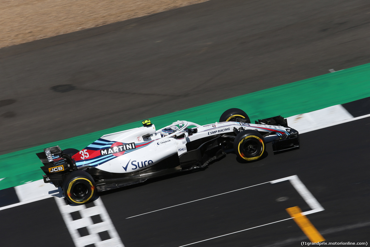 GP GRAN BRETAGNA, 07.07.2018- Free practice 3, Sergej Sirotkin (RUS) Williams F1 Team FW41