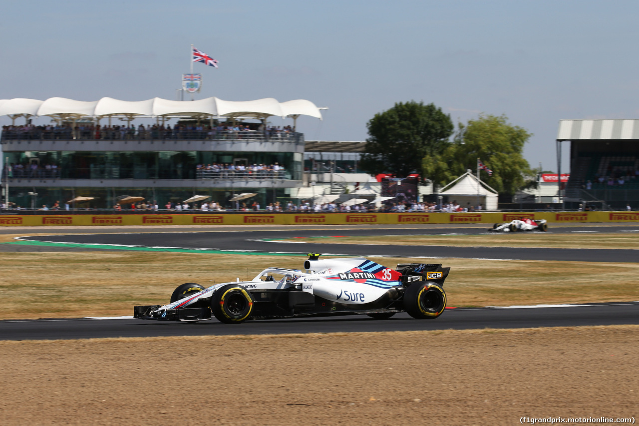 GP GRAN BRETAGNA, 07.07.2018- Free practice 3, Sergej Sirotkin (RUS) Williams F1 Team FW41