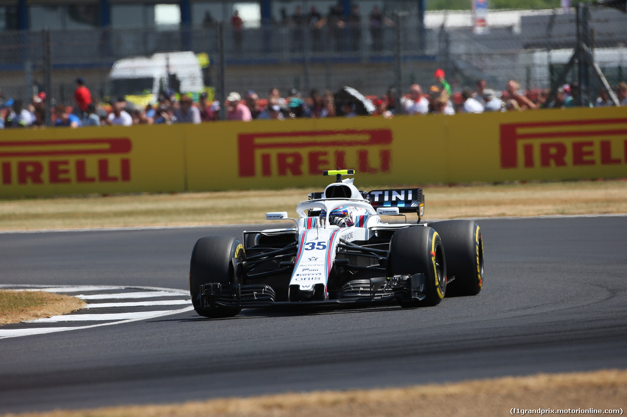 GP GRAN BRETAGNA, 07.07.2018- Free practice 3, Sergej Sirotkin (RUS) Williams F1 Team FW41