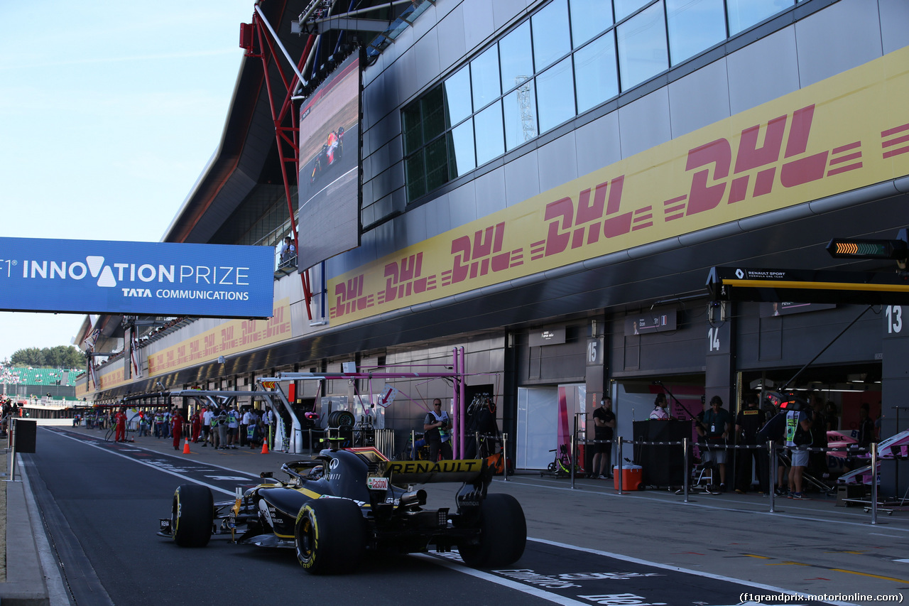 GP GRAN BRETAGNA, 07.07.2018- Free practice 3, Carlos Sainz Jr (ESP) Renault Sport F1 Team RS18