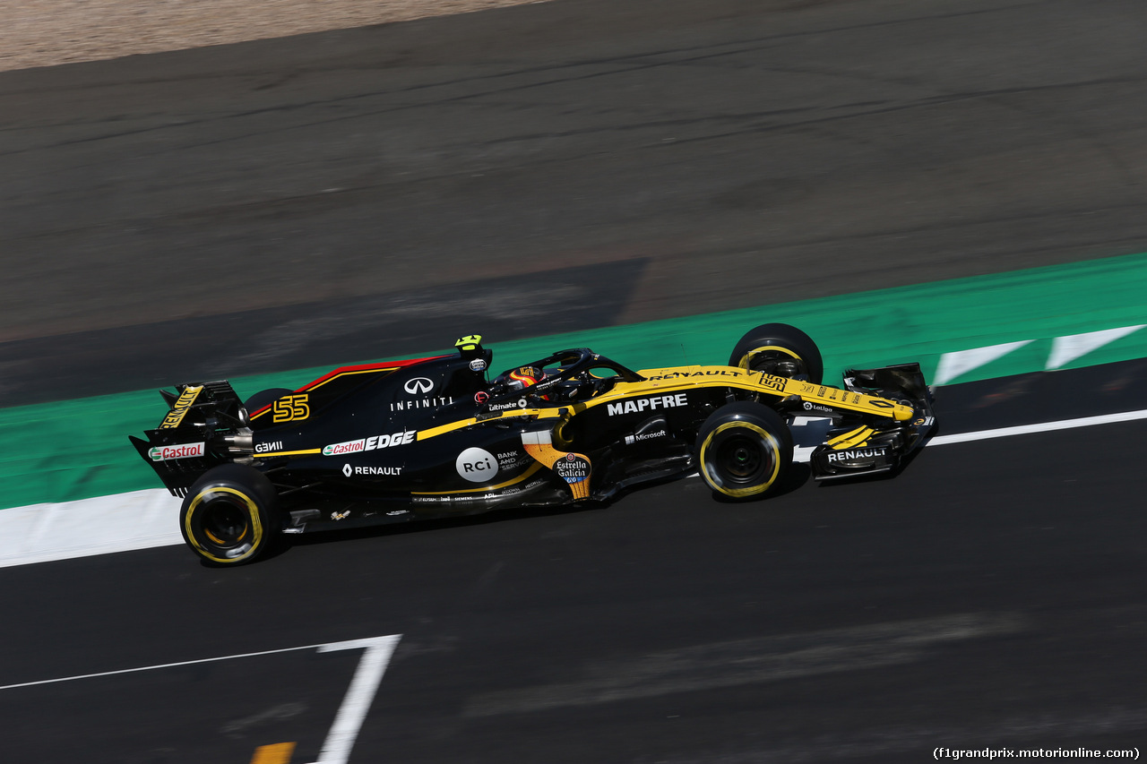 GP GRAN BRETAGNA, 07.07.2018- Free practice 3, Carlos Sainz Jr (ESP) Renault Sport F1 Team RS18