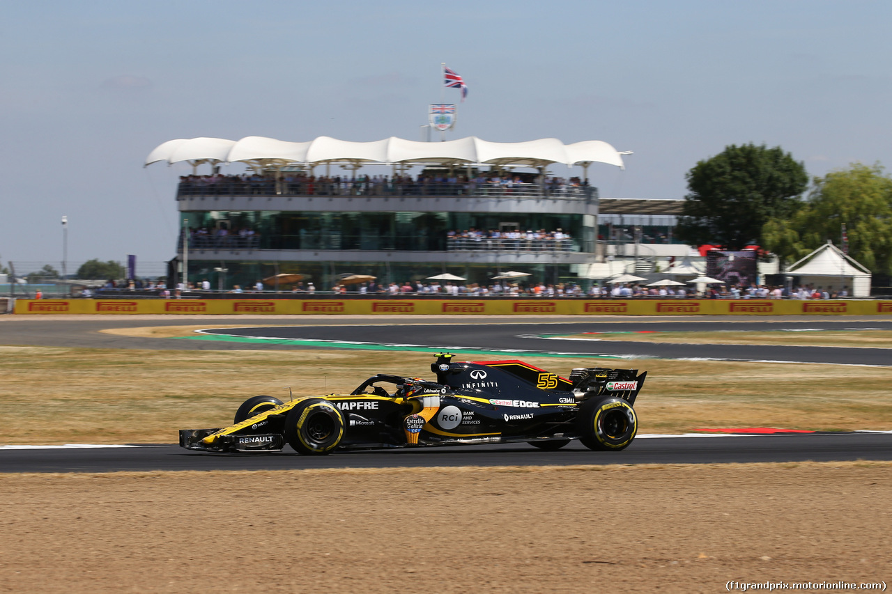 GP GRAN BRETAGNA, 07.07.2018- Free practice 3, Carlos Sainz Jr (ESP) Renault Sport F1 Team RS18