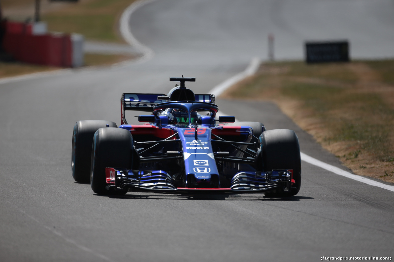 GP GRAN BRETAGNA, 07.07.2018- Free practice 3, Brendon Hartley (FRA) Scuderia Toro Rosso STR13
