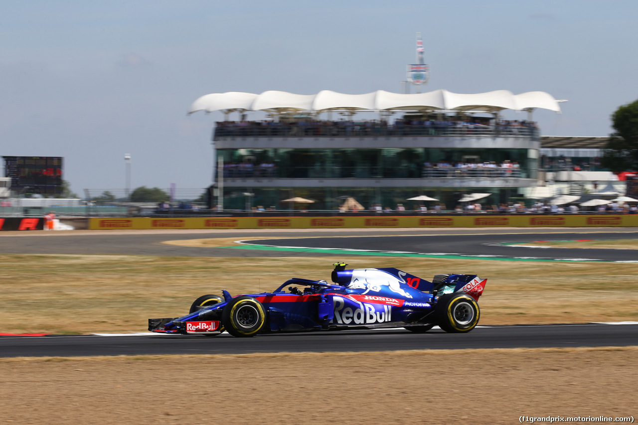 GP GRAN BRETAGNA, 07.07.2018- Free practice 3, Pierre Gasly (FRA) Scuderia Toro Rosso STR13