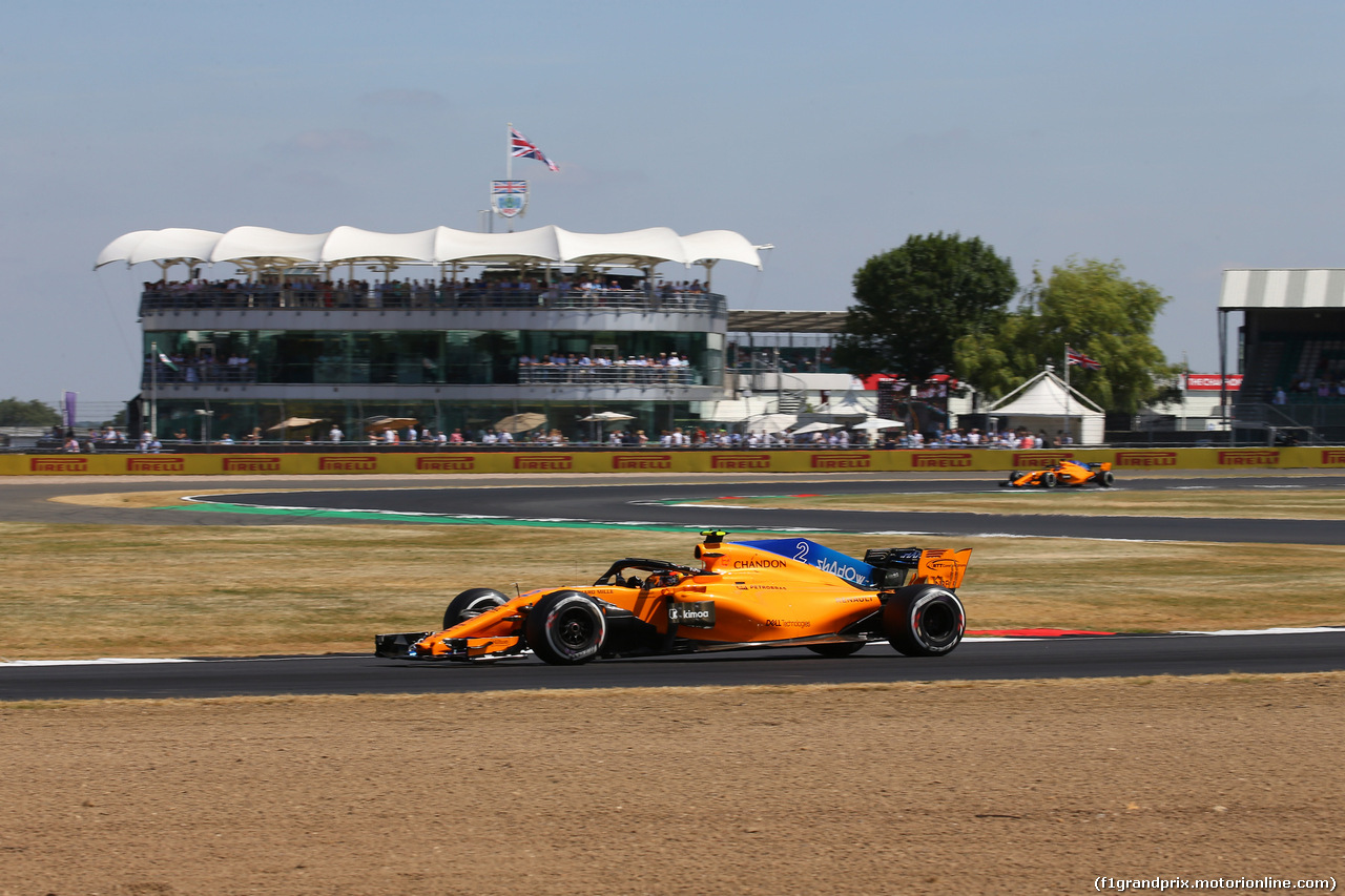 GP GRAN BRETAGNA, 07.07.2018- Free practice 3, Stoffel Vandoorne (BEL) McLaren MCL33