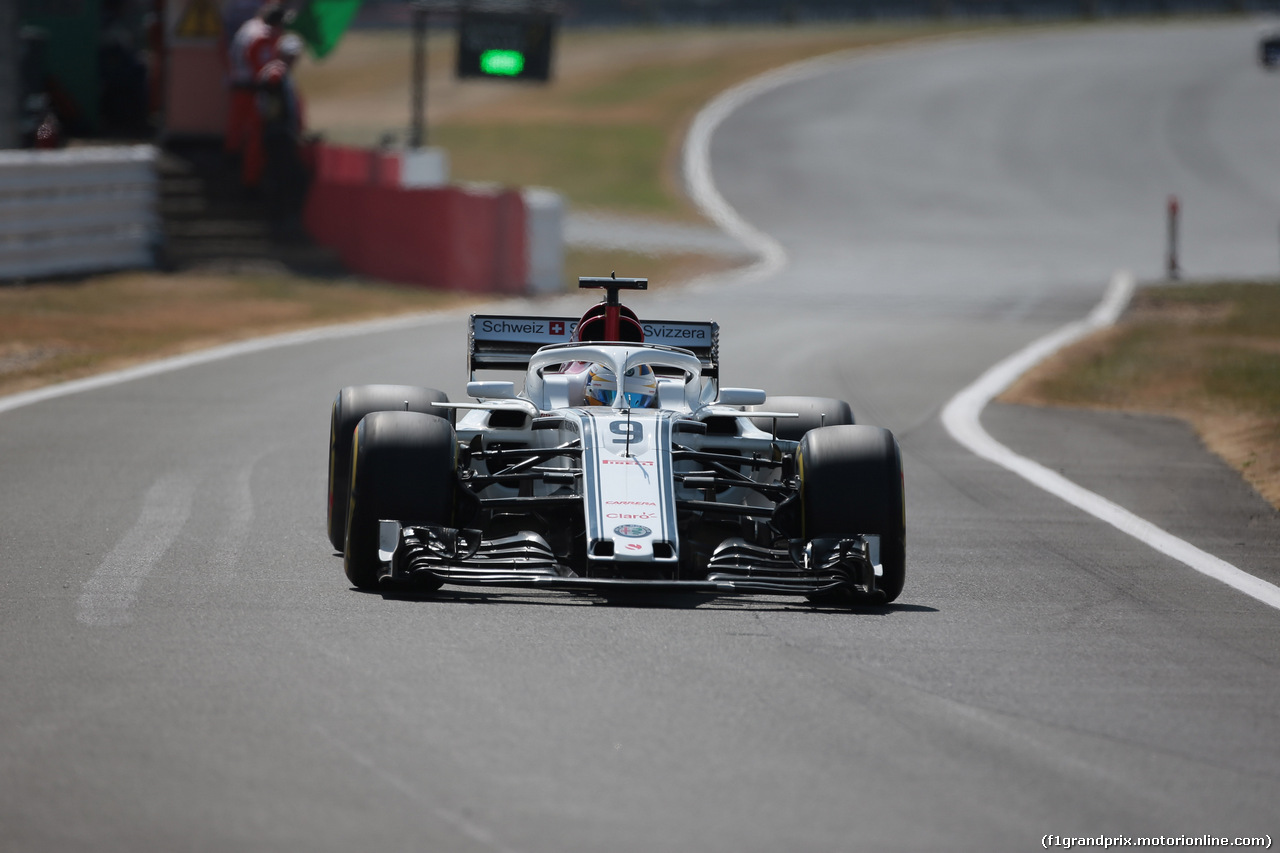 GP GRAN BRETAGNA, 07.07.2018- Free practice 3, Marcus Ericsson (SUE) Alfa Romeo Sauber C37
