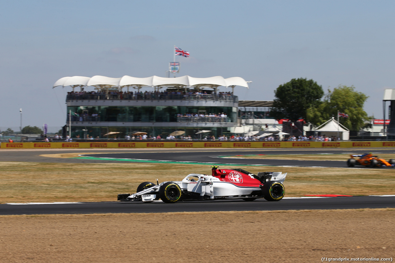 GP GRAN BRETAGNA, 07.07.2018- Free practice 3, Charles Leclerc (GER) Alfa Romeo Sauber C37