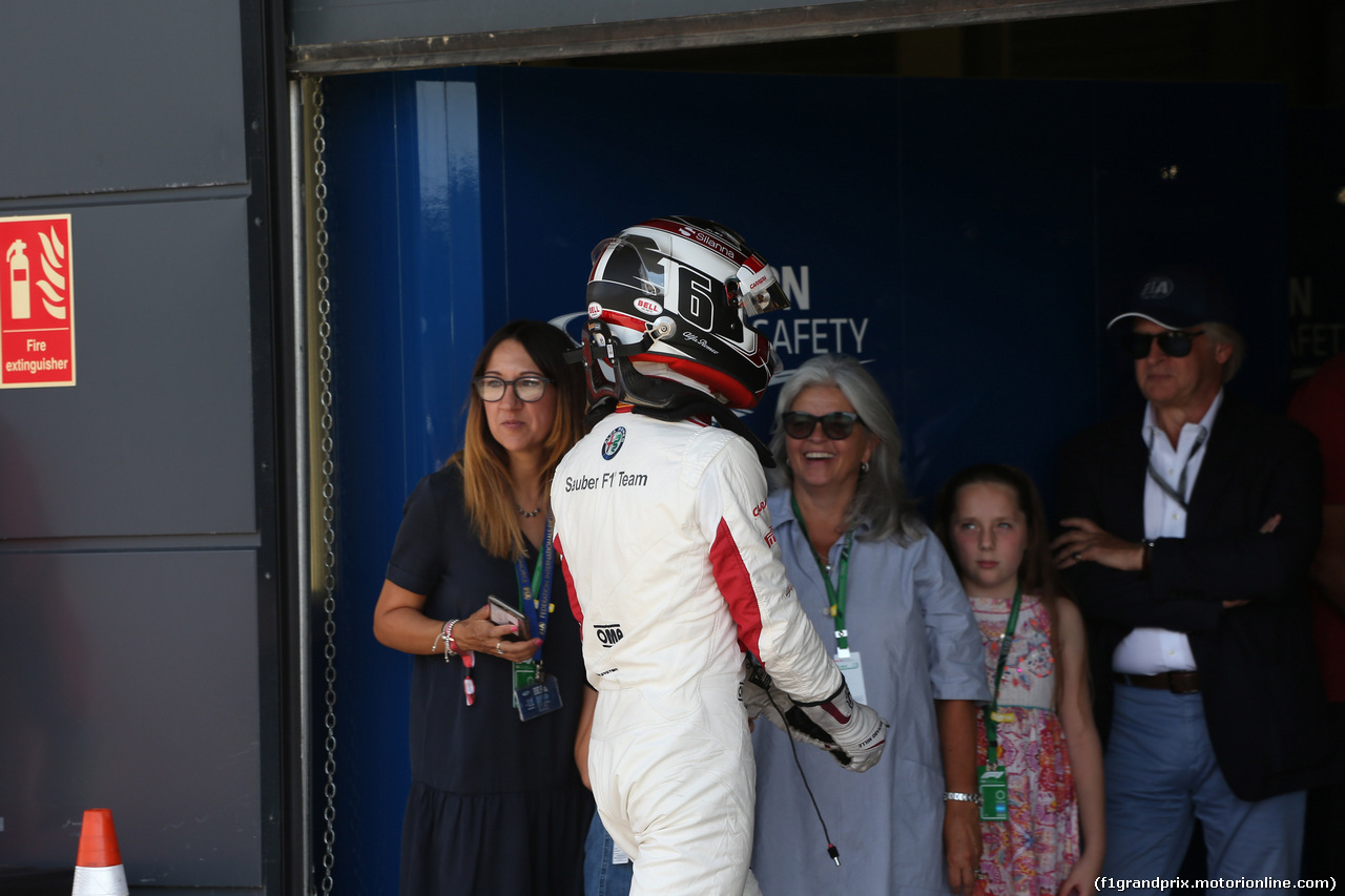 GP GRAN BRETAGNA, 07.07.2018- Qualifiche Parc ferme, Charles Leclerc (GER) Alfa Romeo Sauber C37