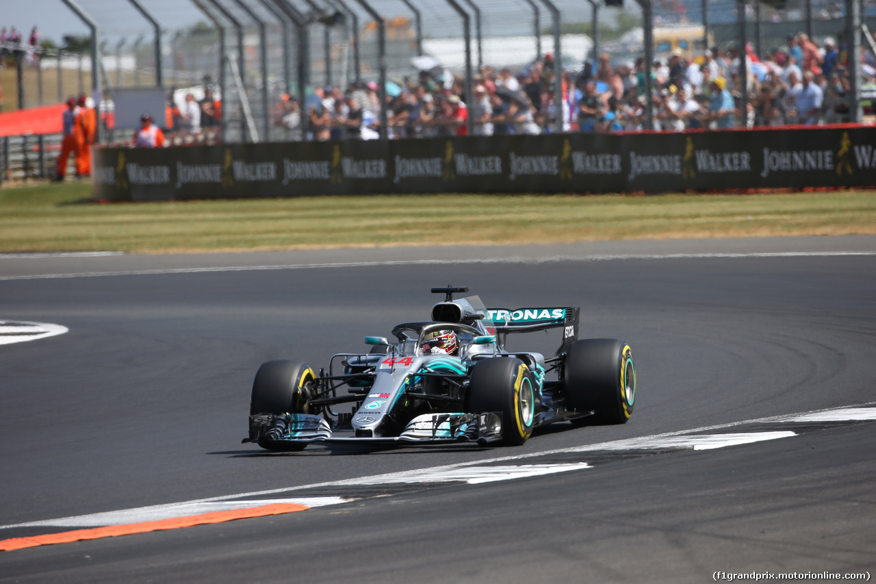 GP GRAN BRETAGNA, 07.07.2018- Qualifiche, Lewis Hamilton (GBR) Mercedes AMG F1 W09