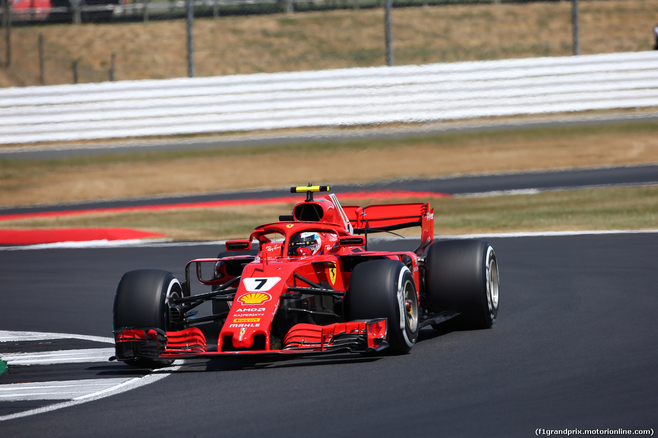 GP GRAN BRETAGNA, 07.07.2018- Qualifiche, Kimi Raikkonen (FIN) Ferrari SF71H