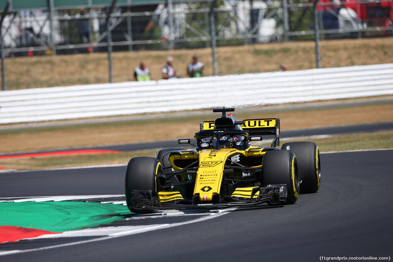 GP GRAN BRETAGNA, 07.07.2018- Qualifiche, Nico Hulkenberg (GER) Renault Sport F1 Team RS18