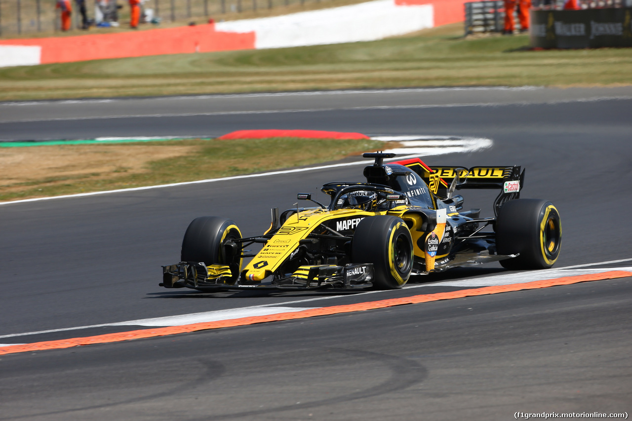 GP GRAN BRETAGNA, 07.07.2018- Qualifiche, Nico Hulkenberg (GER) Renault Sport F1 Team RS18