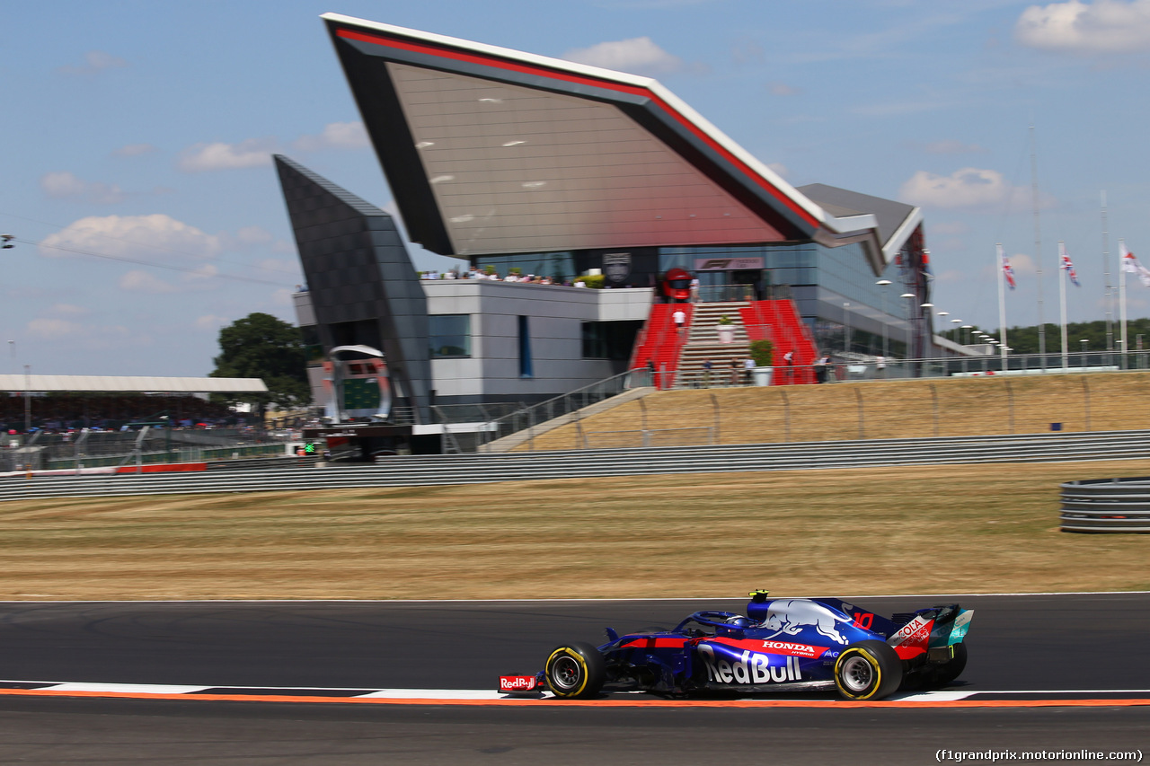 GP GRAN BRETAGNA, 07.07.2018- Qualifiche, Pierre Gasly (FRA) Scuderia Toro Rosso STR13