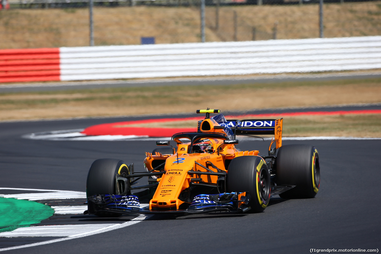 GP GRAN BRETAGNA, 07.07.2018- Qualifiche, Stoffel Vandoorne (BEL) McLaren MCL33