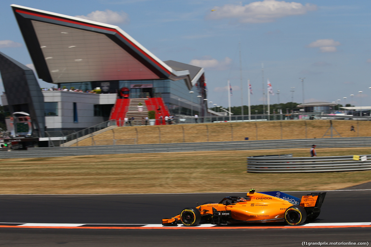 GP GRAN BRETAGNA, 07.07.2018- Qualifiche, Stoffel Vandoorne (BEL) McLaren MCL33