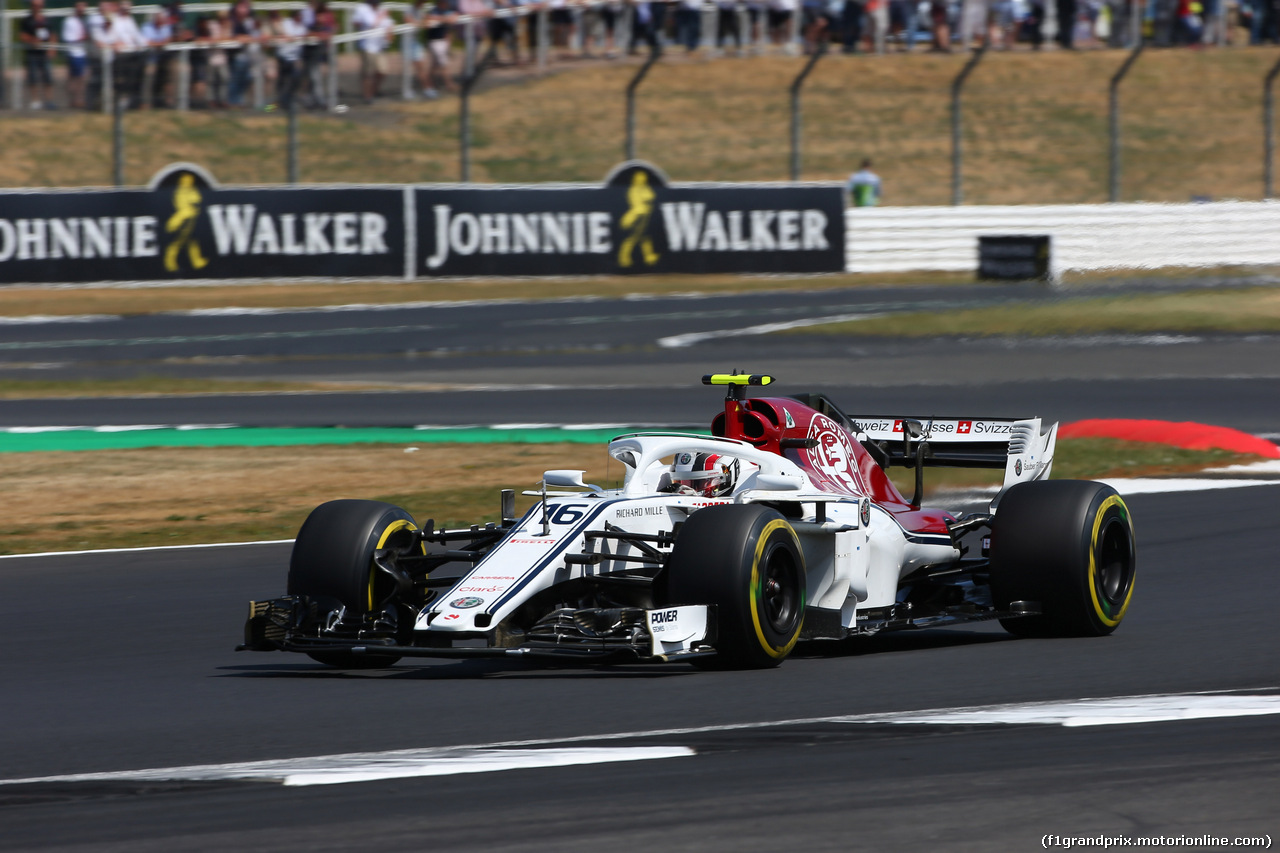 GP GRAN BRETAGNA, 07.07.2018- Qualifiche, Charles Leclerc (GER) Alfa Romeo Sauber C37