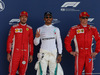 GP GRAN BRETAGNA, 07.07.2018- Qualifiche celebration, pole positionLewis Hamilton (GBR) Mercedes AMG F1 W09 2nd place Sebastian Vettel (GER) Ferrari SF71H, 3rd place Kimi Raikkonen (FIN) Ferrari SF71H