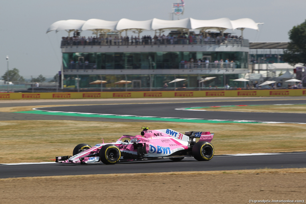 GP GRAN BRETAGNA, 06.07.2018- free Practice 1, Esteban Ocon (FRA) Sahara Force India F1 VJM11