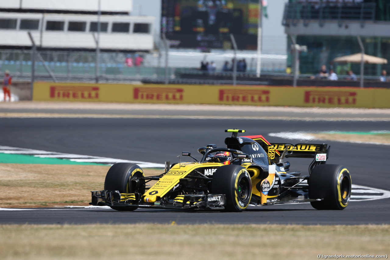 GP GRAN BRETAGNA, 06.07.2018- free Practice 1, Carlos Sainz Jr (ESP) Renault Sport F1 Team RS18