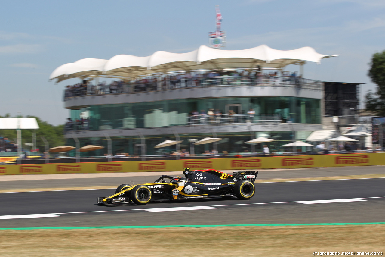 GP GRAN BRETAGNA, 06.07.2018- free Practice 1, Carlos Sainz Jr (ESP) Renault Sport F1 Team RS18