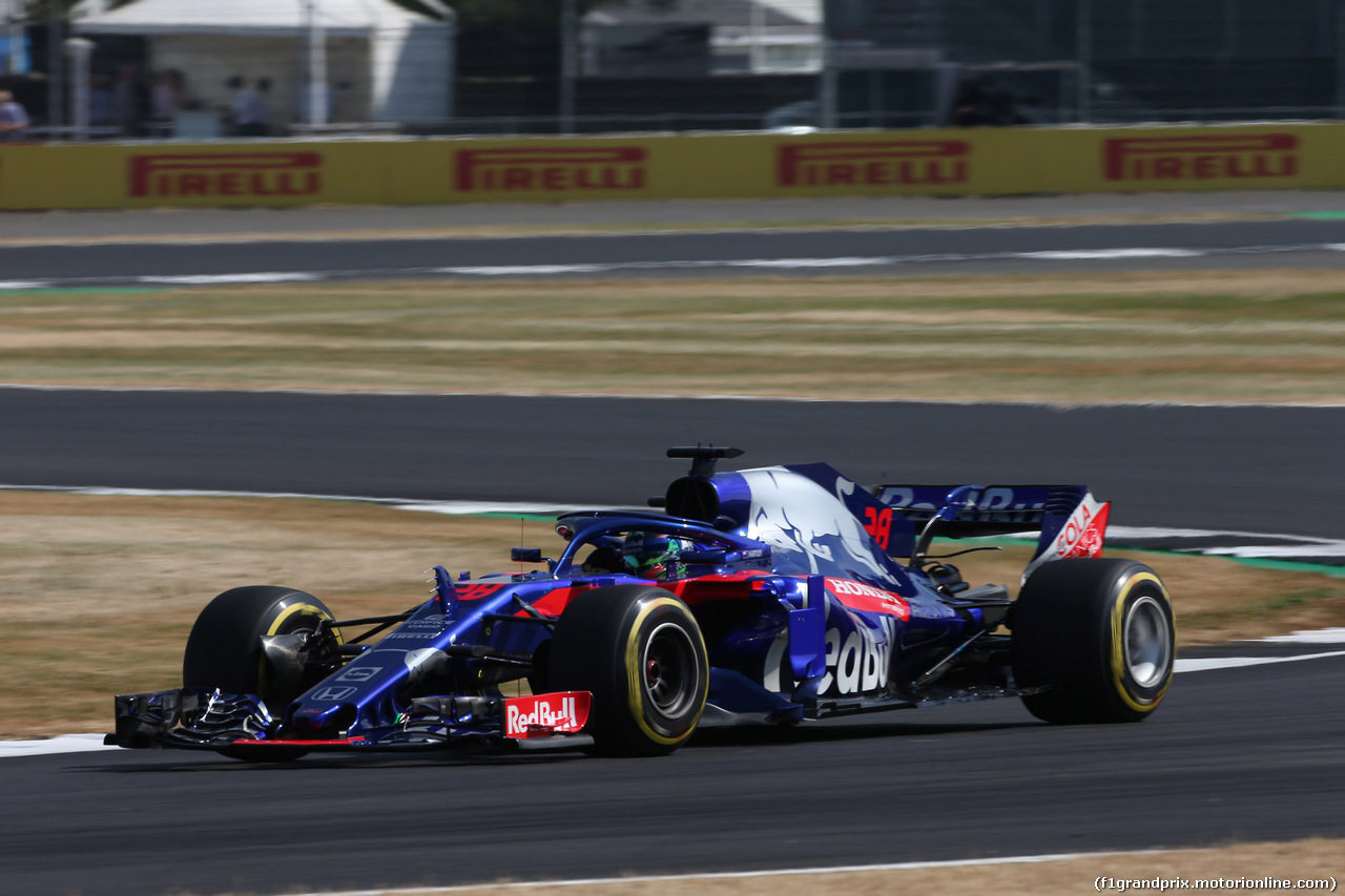 GP GRAN BRETAGNA, 06.07.2018- free Practice 1, Brendon Hartley (FRA) Scuderia Toro Rosso STR13