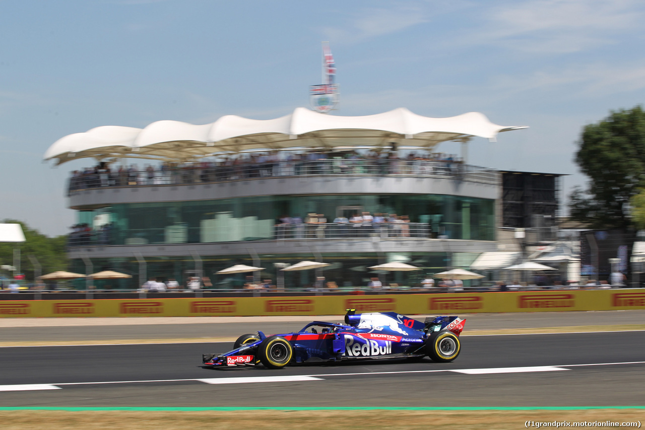 GP GRAN BRETAGNA, 06.07.2018- free Practice 1, Pierre Gasly (FRA) Scuderia Toro Rosso STR13