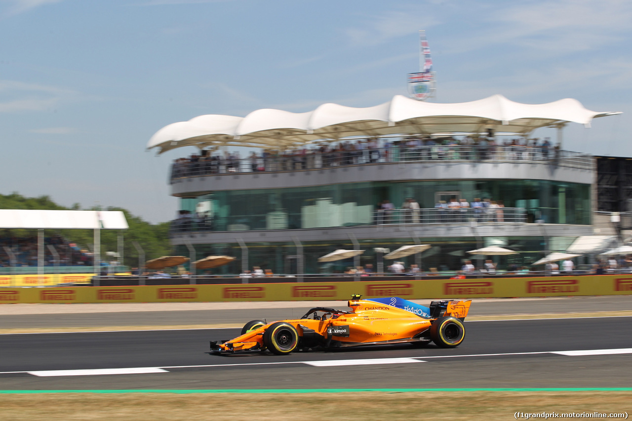 GP GRAN BRETAGNA, 06.07.2018- free Practice 1, Stoffel Vandoorne (BEL) McLaren MCL33