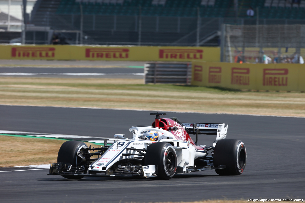 GP GRAN BRETAGNA, 06.07.2018- free Practice 1, Marcus Ericsson (SUE) Alfa Romeo Sauber C37