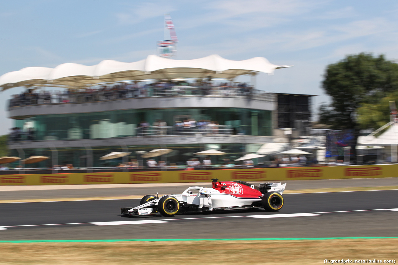 GP GRAN BRETAGNA, 06.07.2018- free Practice 1, Marcus Ericsson (SUE) Alfa Romeo Sauber C37