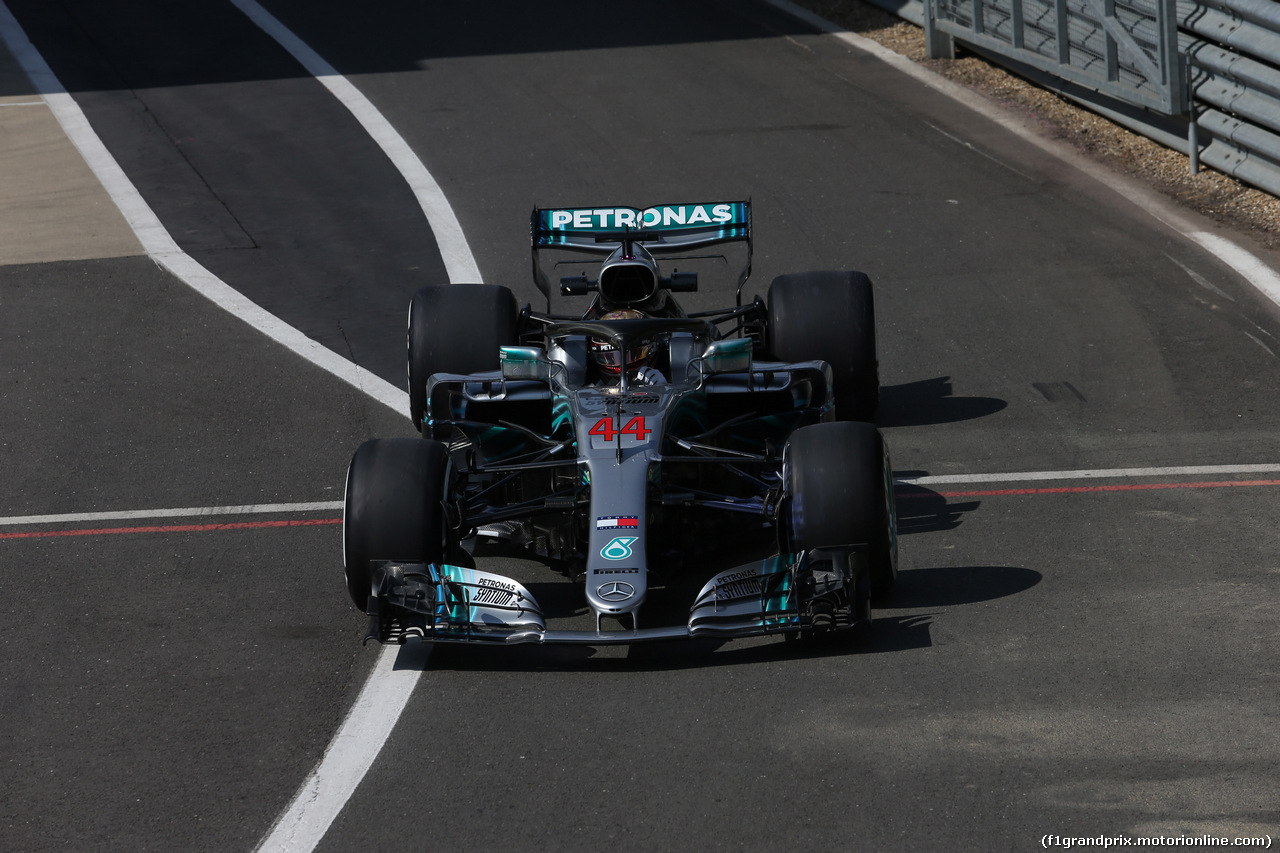GP GRAN BRETAGNA, 06.07.2018- free Practice 1, Lewis Hamilton (GBR) Mercedes AMG F1 W09
