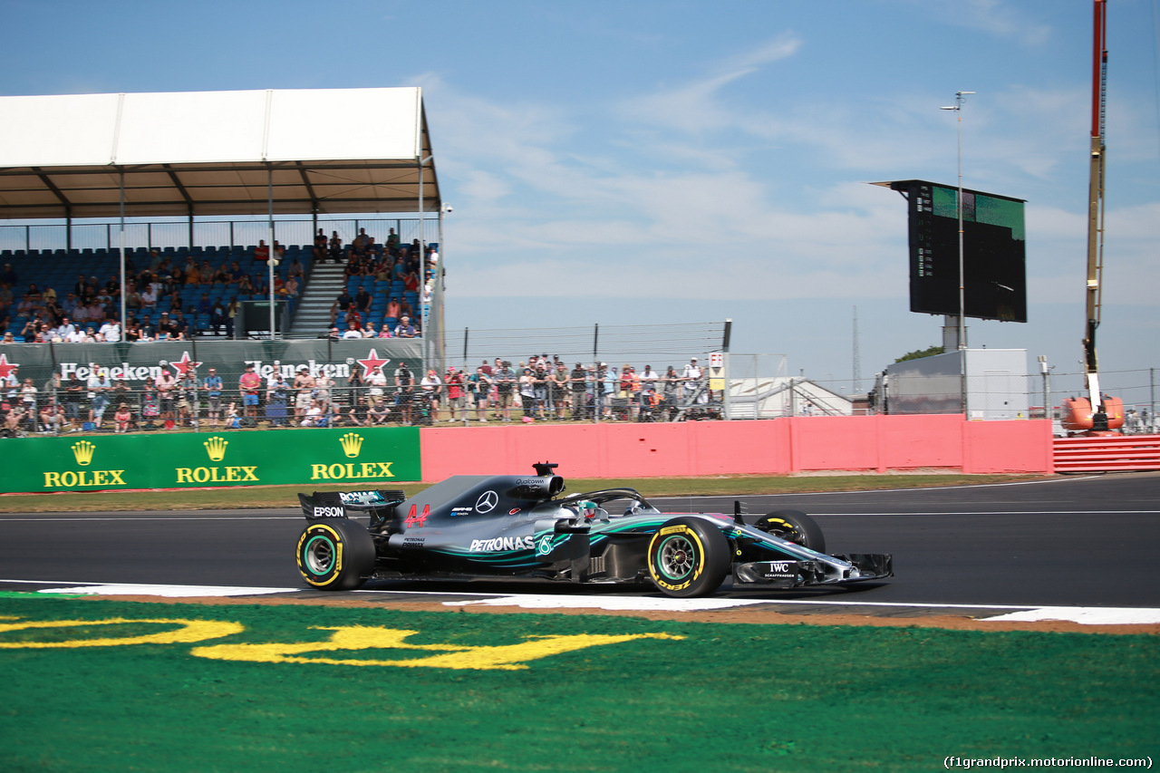 GP GRAN BRETAGNA, 06.07.2018- free Practice 1, Lewis Hamilton (GBR) Mercedes AMG F1 W09