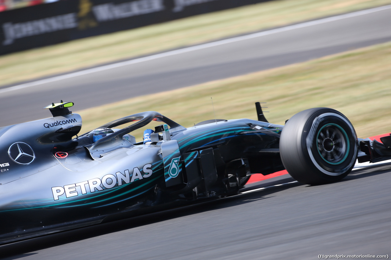 GP GRAN BRETAGNA, 06.07.2018- free Practice 1, Valtteri Bottas (FIN) Mercedes AMG F1 W09