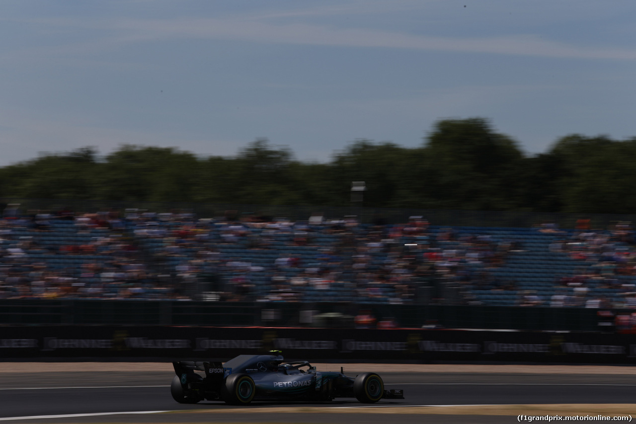 GP GRAN BRETAGNA, 06.07.2018- free Practice 1, Valtteri Bottas (FIN) Mercedes AMG F1 W09