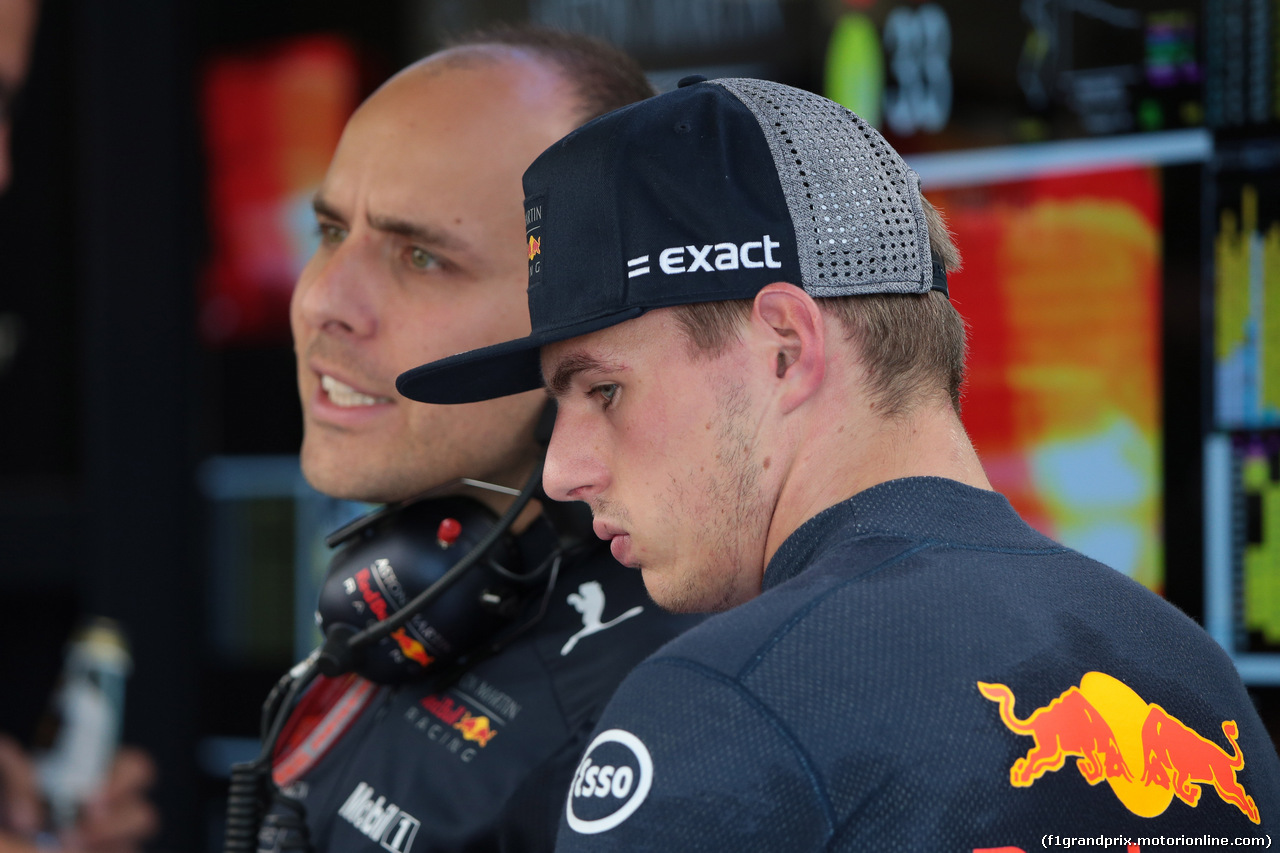 GP GRAN BRETAGNA, 06.07.2018- free Practice 1, Max Verstappen (NED) Red Bull Racing RB14
