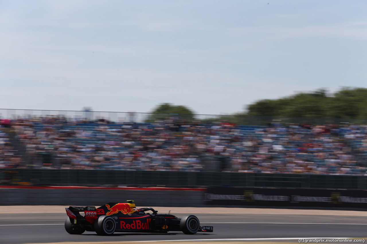 GP GRAN BRETAGNA, 06.07.2018- free Practice 1, Max Verstappen (NED) Red Bull Racing RB14