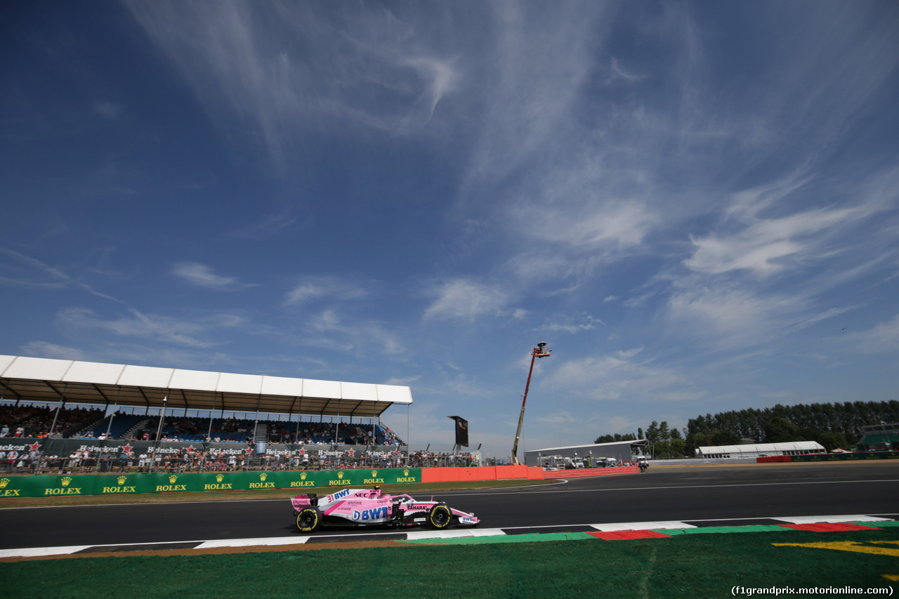 GP GRAN BRETAGNA, 06.07.2018- free Practice 1, Esteban Ocon (FRA) Sahara Force India F1 VJM11